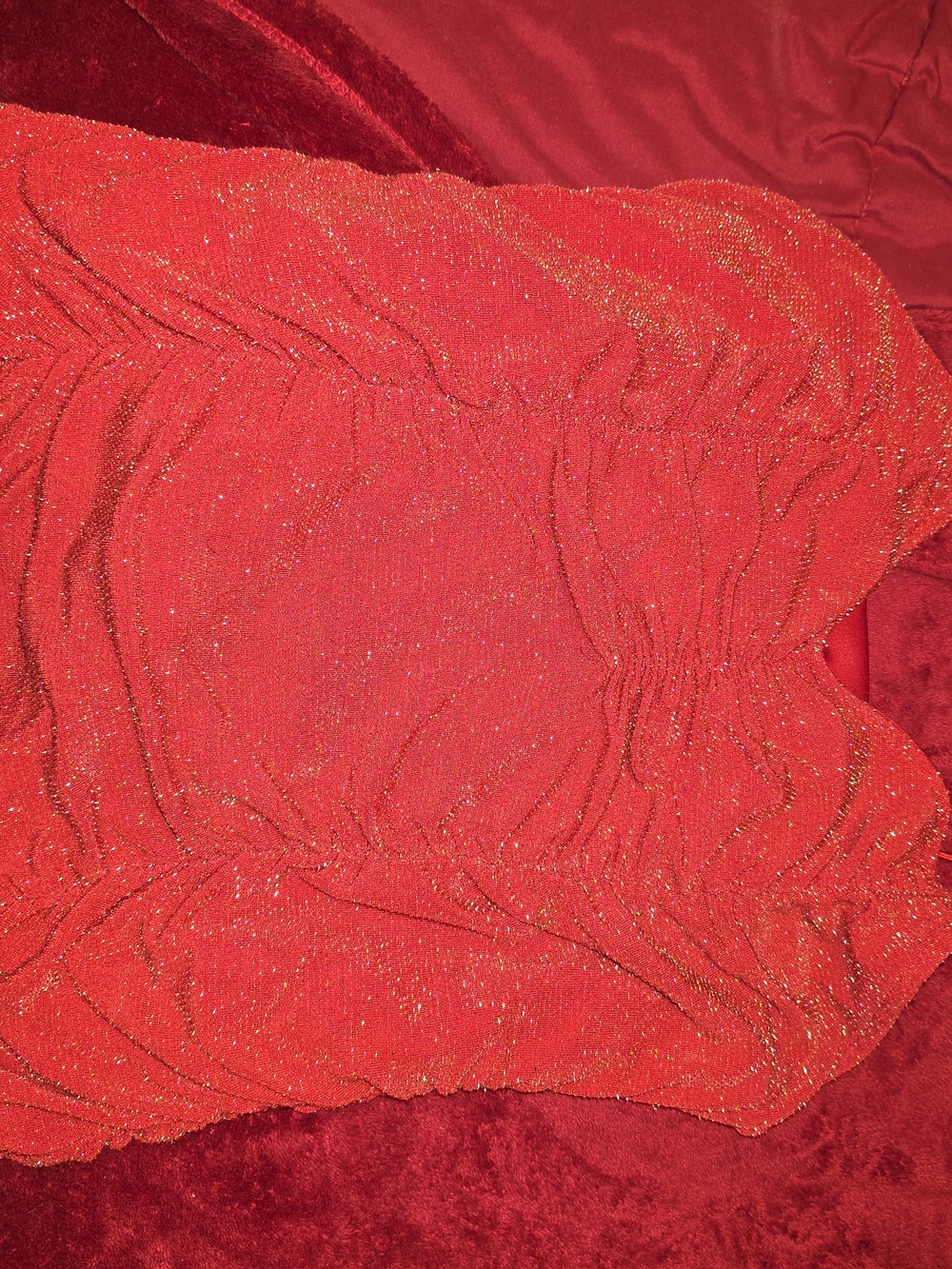 Red Shimmery Women's Camisole